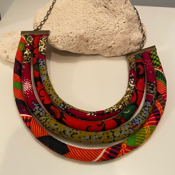 Fabric Stranded Necklace - Picture 1 of 3